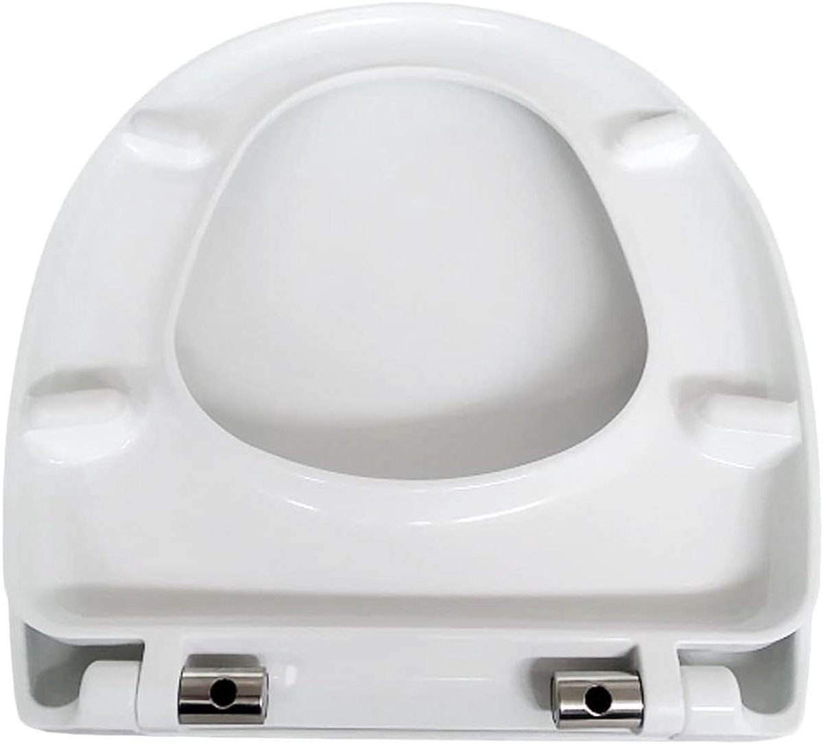 Toiletbril - WC-bril Toiletdeksel - Badkamer Hygiëne - Softclose Mechanisme - 52 cm - Wit
