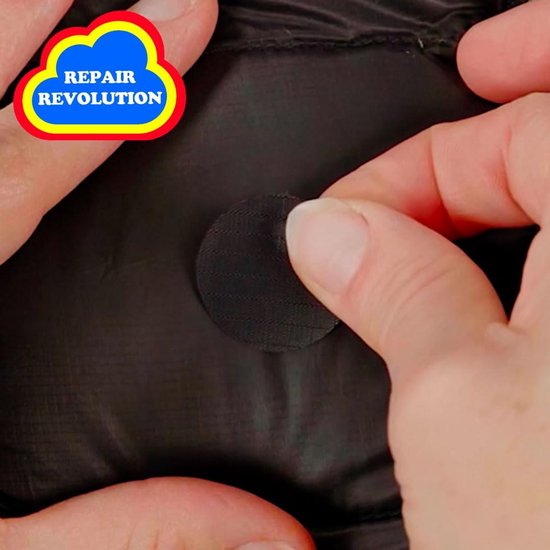 Reparatiepleisters Donsjack - Kledingstickers Waterdicht - Buitenuitrusting Repareren - Zelfklevend Nylon Stof - 16 Stuks - Lichtgrijs van Merkloos — afbeelding 4