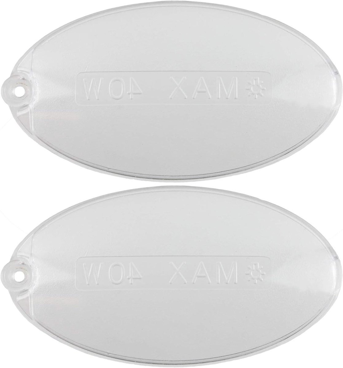 Lamp Covers Lichtdiffusers Afzuigkap Keukenverlichting Vervangen Premium Kwaliteit 56mm x 105mm Transparant