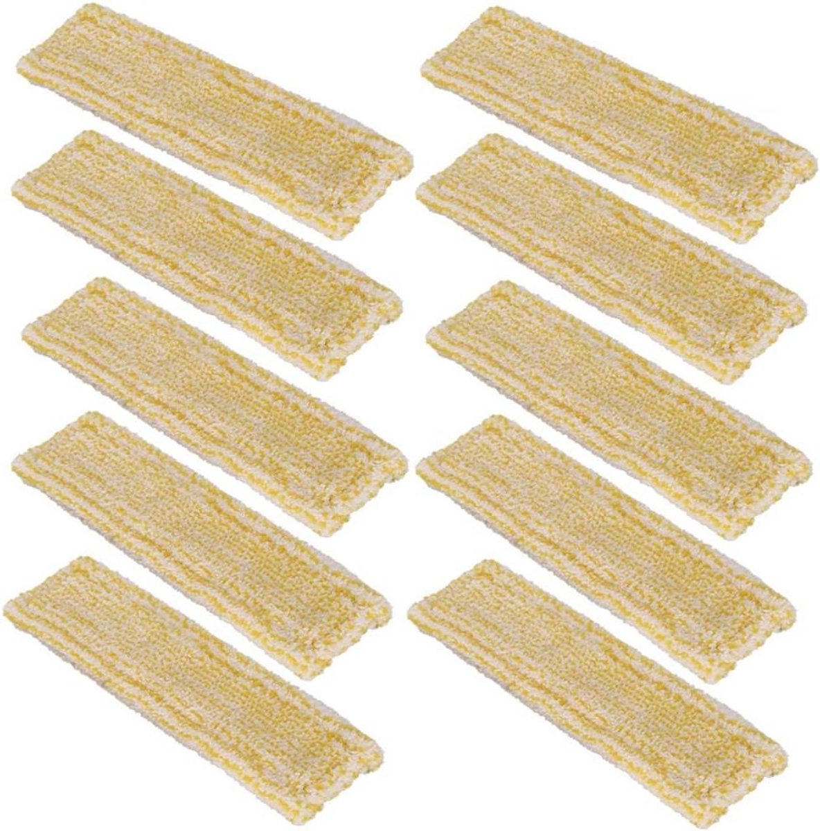 Microvezel Mop Doeken - Wisser Pads - Ramen Schoonmaken - Hook and Loop - 7 cm x 275 cm - Grijs