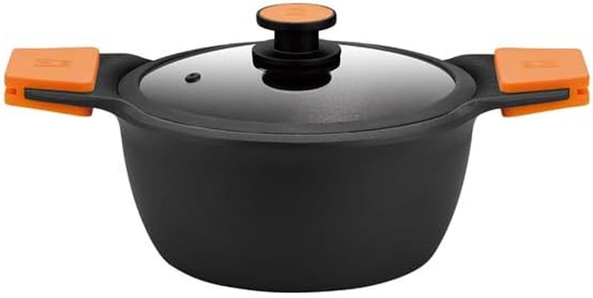 Kookpan - Sauspan - Maaltijden Bereiden - Gegoten Aluminium - 32 cm - Zwart