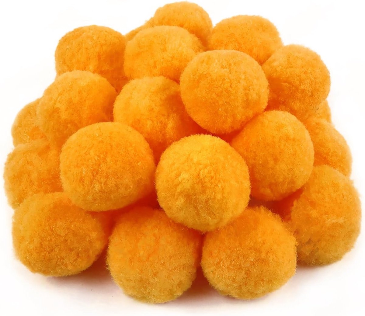 30 Stuks 5cm Gouden Fluffy Pompoms voor DIY Knutselprojecten en Decoraties