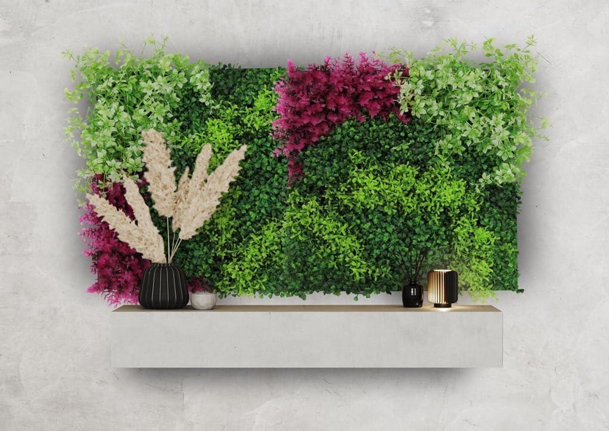 Plantenpanelen - Wanddecoratie - Ruimte Verfraaien - Onderhoudsvrij Groen - 52 x 52 cm - Groen