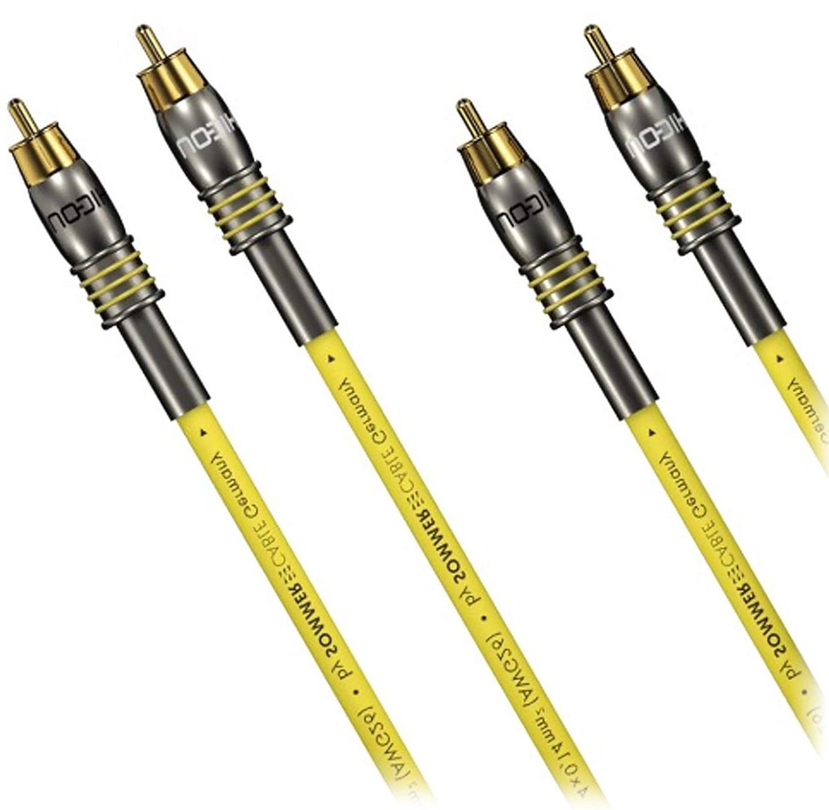Stereo RCA Kabel - Phono Cinch - Hoge Klankkwaliteit - Lage Capaciteit - 2 meter - Geel