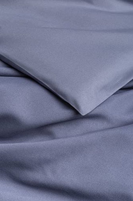 Extra Zacht Microvezel Dekbedovertrek - Blauwgrijs - Geschikt voor Bedden 80/90/150 x 220 cm van Merkloos — afbeelding 4