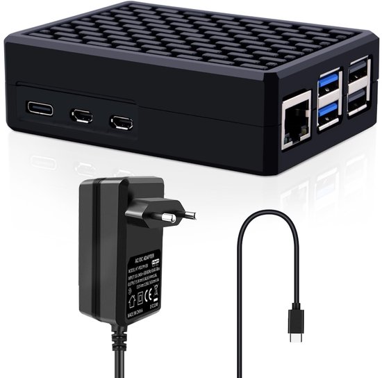 ONF3 - Raspberry Pi 5 - Aluminium behuizing - Passieve koeling - USB-C voeding 27W - Geschikt voor Raspberry Pi 5 4GB/8GB/16GB