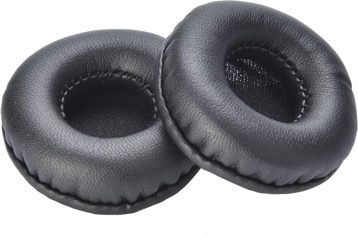 Ronde Oorkussens van 60mm - Universele Vervangende Oorkussens van Premium Ecoleer en Geheugenfoam voor Hoofdtelefoons en Earmuffs
