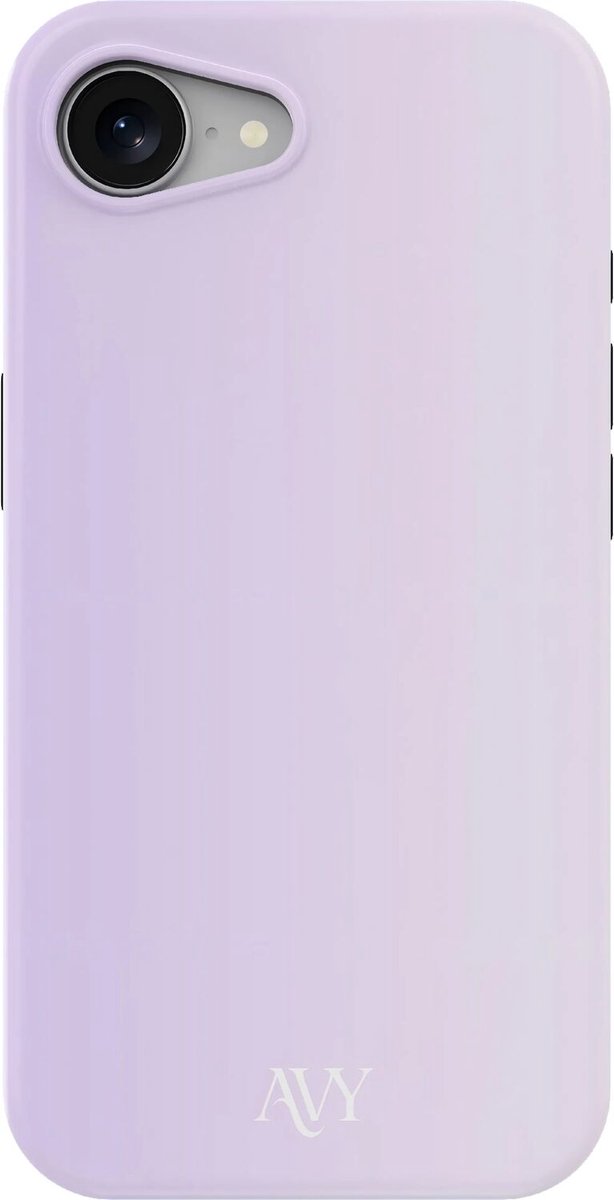 AVY Hoesje geschikt voor Apple iPhone 17e / 16e | Lavender Glow | Paars | Hard Shell Back Cover | Compatibel met MagSafe & Qi2