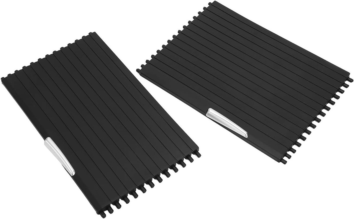 Vervangende Rolgordijn Cover voor Voorste Console en Bekerhouder voor E70 X5, E71 en E72 - Set van 2, Auto Accessoires, Interieur Upgrade