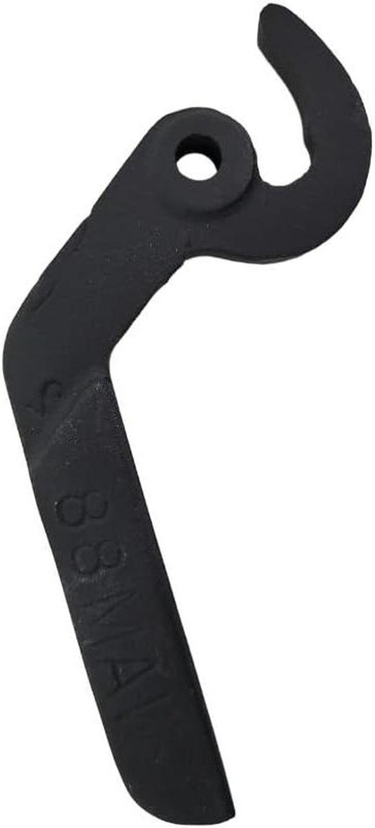 Deurklink Werkplaatskachel - Reserveonderdeel Kachel - Kachel Reparatie - Origineel Onderdeel - 1 x 1 x 1 cm - Zwart