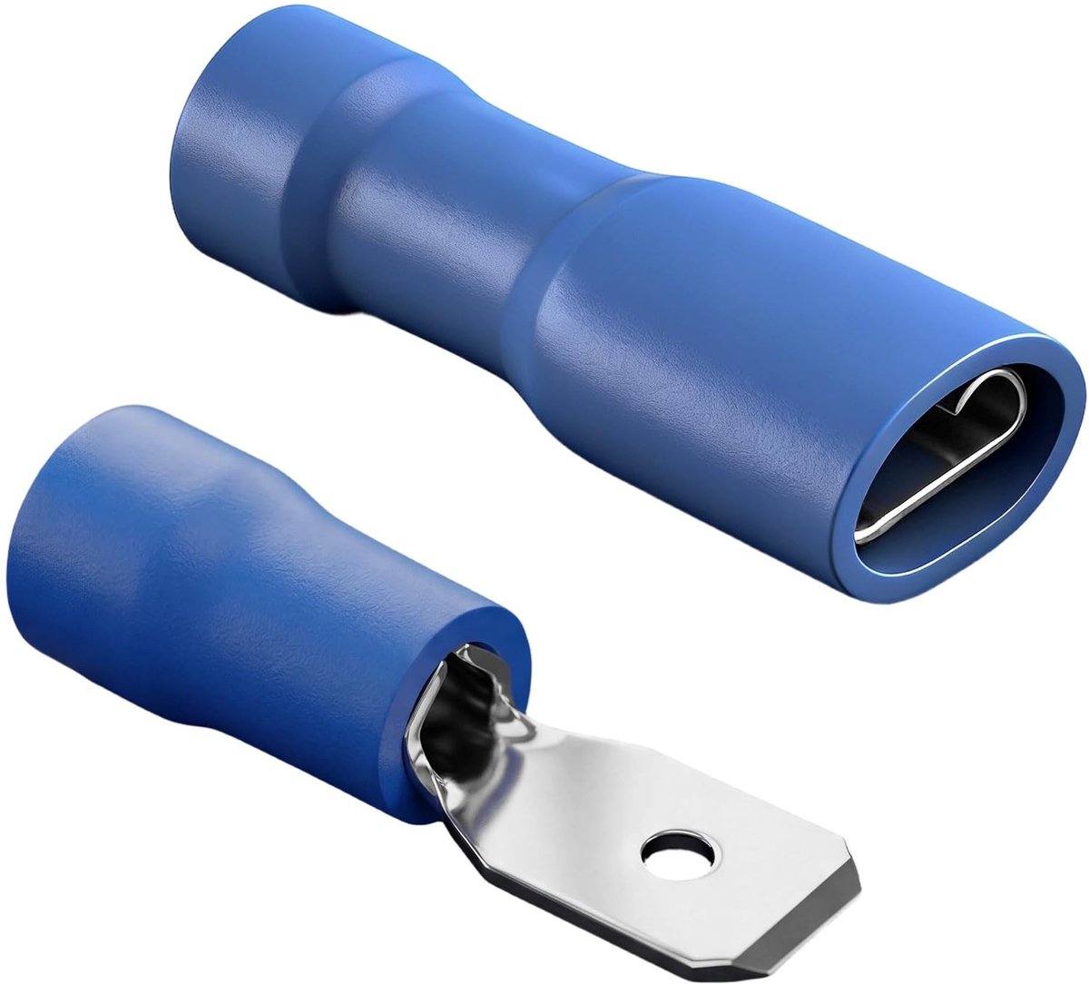 Allecto - Kabelclips Set - Snelle Koppeling - Volledig Geïsoleerd - Blauw - Kabels 1.5-2.5 mm² - Voor Elektrische Verbindingen