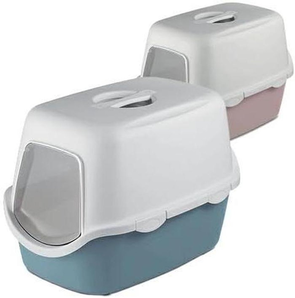 Gesloten Kattenbak - Katten toilet - Hygiënisch Houden - Overdekt Design - 56 x 40 x 40 cm - Grijs