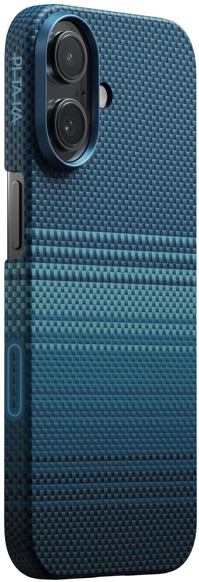 PITAKA Ultra-Slim Case - Hoesje Geschikt voor Apple iPhone 17 - Compatibel met MagSafe - 600D Aramidevezel Back Cover - Ultra Dun - Moonrise