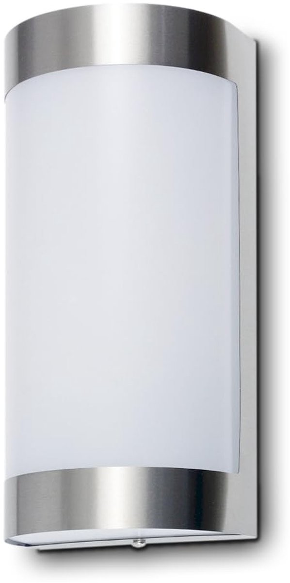 Kwazar - Buitenlamp Wand, Buitenwandlampen Plafondlamp - Wandlamp Plafondlamp Buiten Gevellamp - Spot Buiten max. 40W, E27, IP44, 230V - Weerbestendige verlichting - GOYLE, Zilver