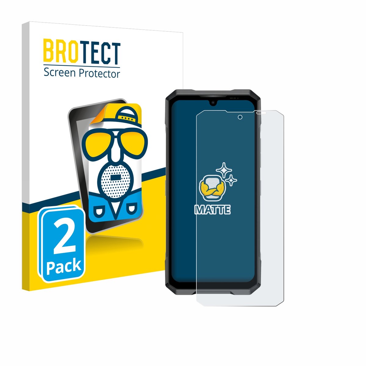 BROTECT - Screenprotector voor Doogee Blade GT - Folie Beschermfolie matte 2 Stuks