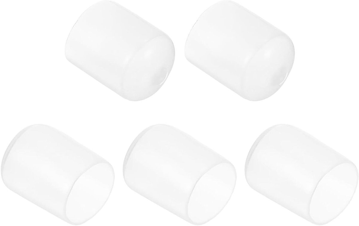 Rubberen Eindkappen - Beschermdoppen Buisstoppers - Meubels Beschermen - Flexibel Vinyl Materiaal - 23 mm - Transparant