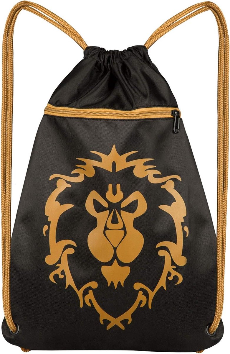 Koordtas - Sporttas Gymtas - Sporten Organiseren - Officieel Gelicentieerd - 46 x 36 cm - Zwart