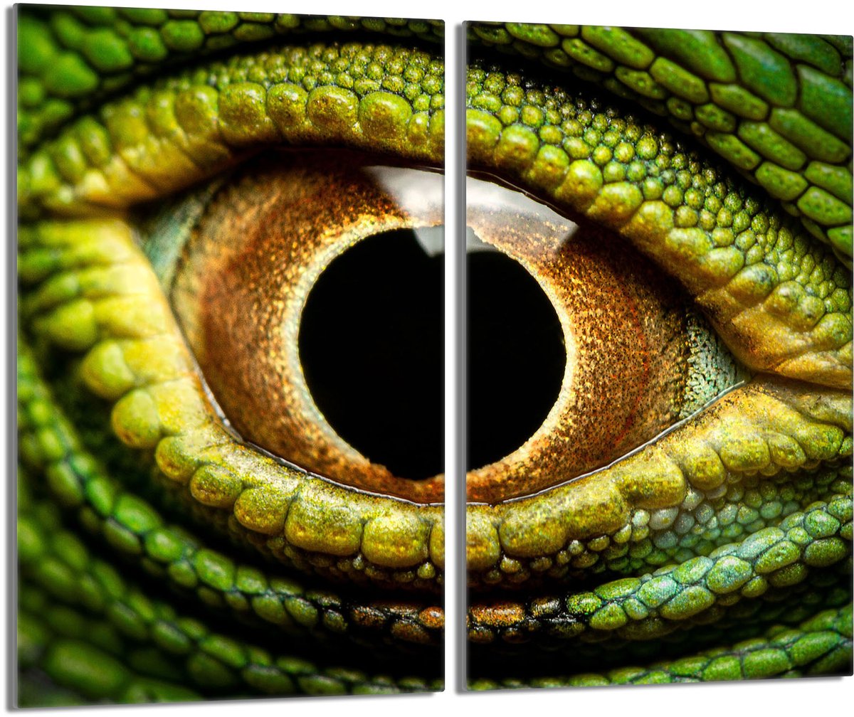 TMK ArtDeko - Snijplank - Glas - 2x30x52 cm - Reflecterende Oog Print