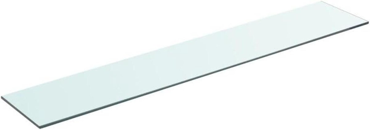 Glazen Plank - Wandrek - Badkamer Opbergen - Veiligheidsglas - 90x15 cm - Transparant
