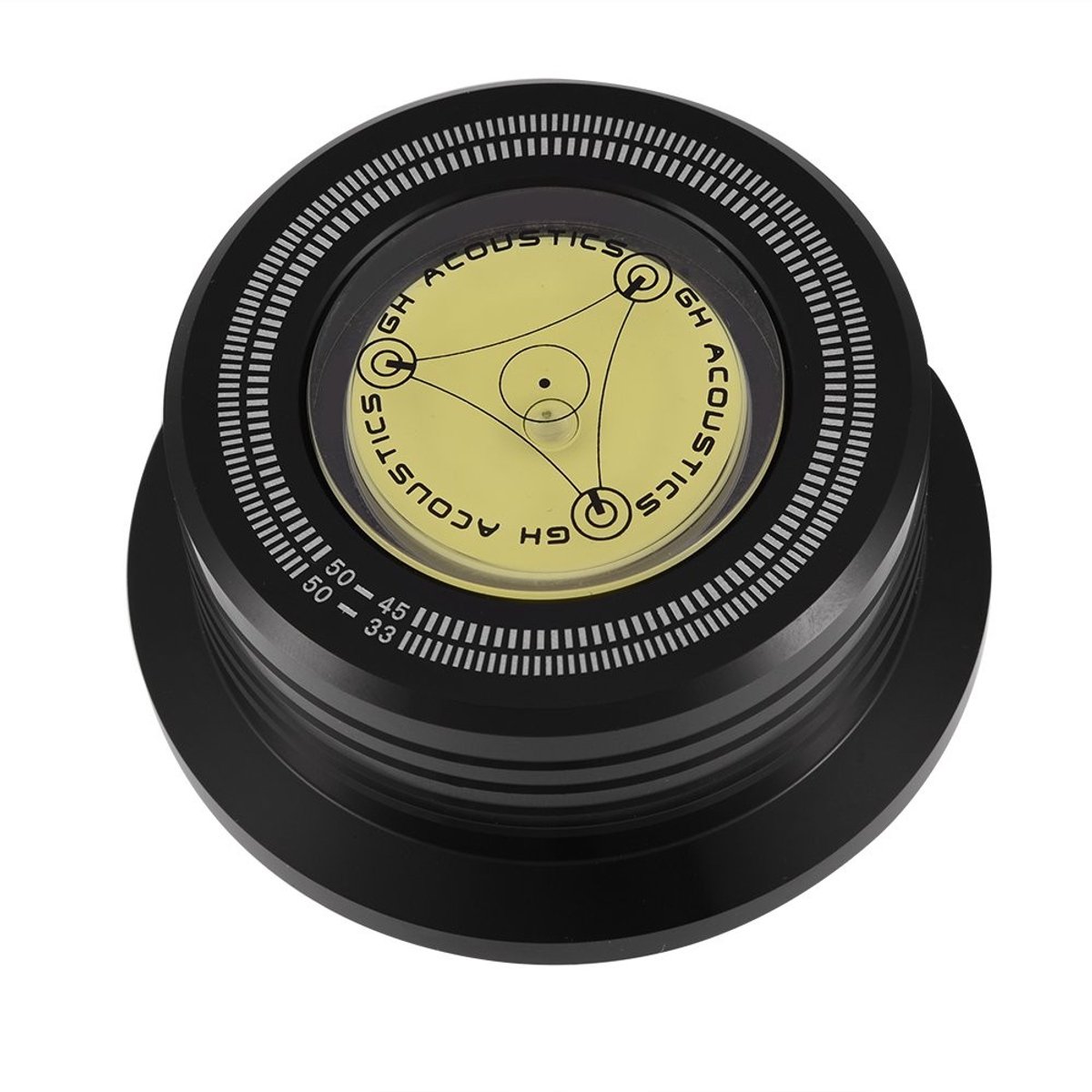 aladdien - LP Disc Stabilizer - Vibration Rotating Plate - Verbetert geluidskwaliteit - Zwart - Geschikt voor LP platenspeler - 50Hz