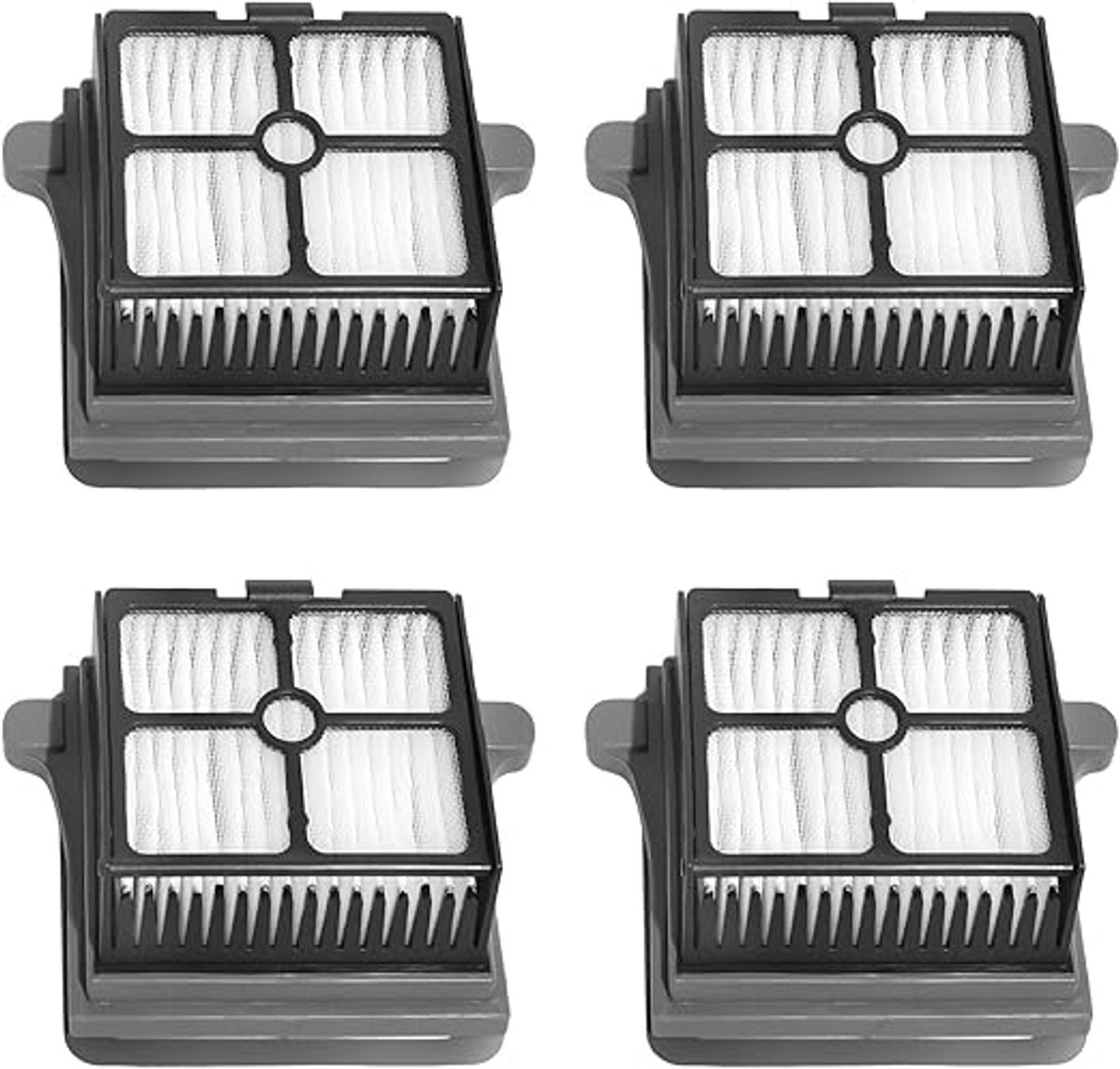 Set van vier filtervervangingsonderdelen voor voor Tineco Floor One S7 Pro/S6/S7 combo/S7 Flashdry/Switch S7/S7 stoomstofzuigers.