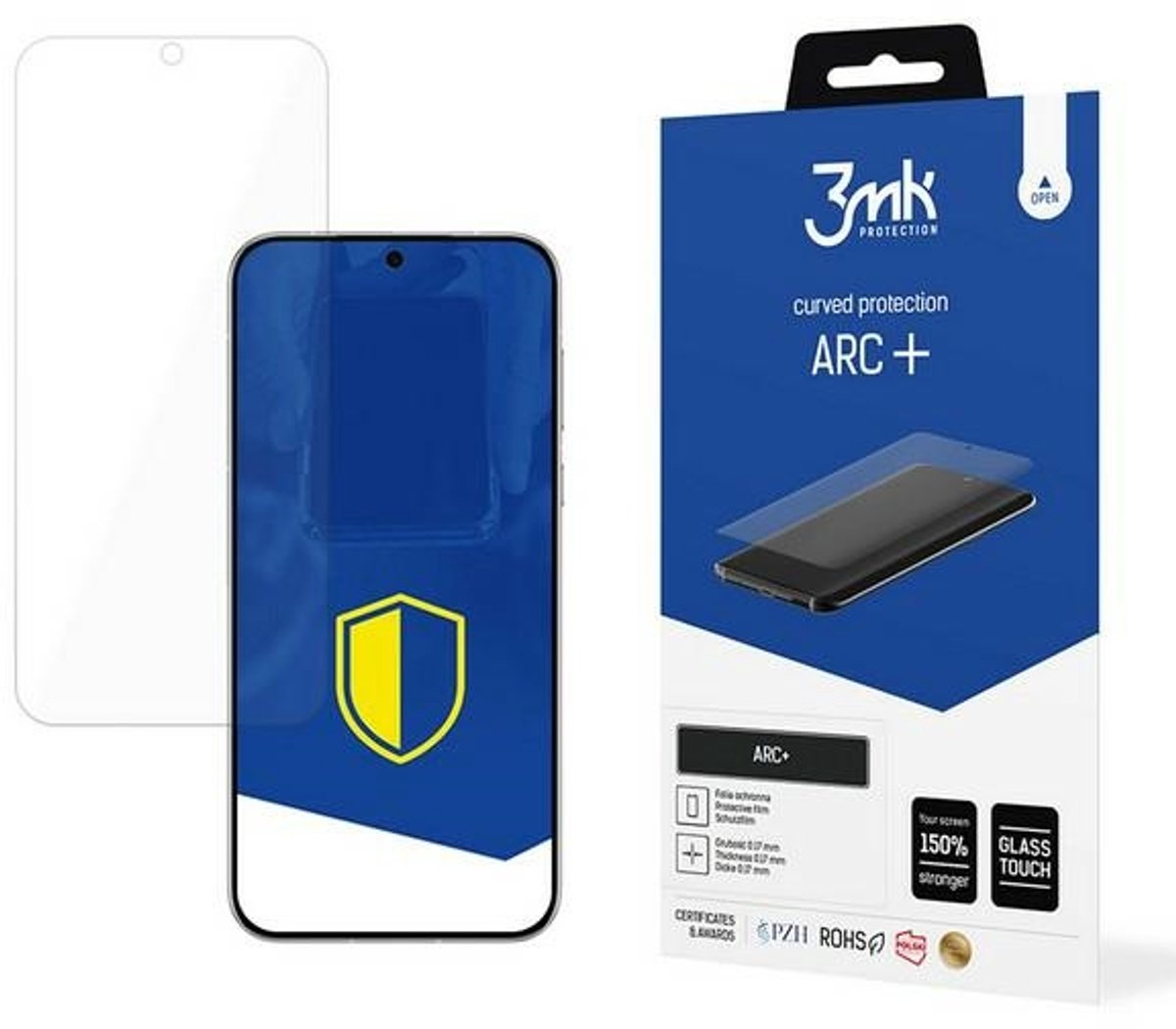 3MK ARC+ Serie - Folie voor Huawei P30 Pro - Ultraprzezroczystość - Nietpundige Pasvorm - Eenvoudige Applicatie