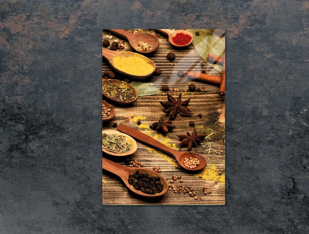 TMK ArtDeko Serie - Snijplank - Glas - 35x52 cm - Przyprawy