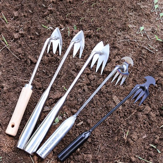 Onkruidwieder Set - Handgereedschap Tuin - Gazon Onderhoud - Scherpe Klauw - 30 cm Lengte - Zwart van Merkloos	 — afbeelding 2
