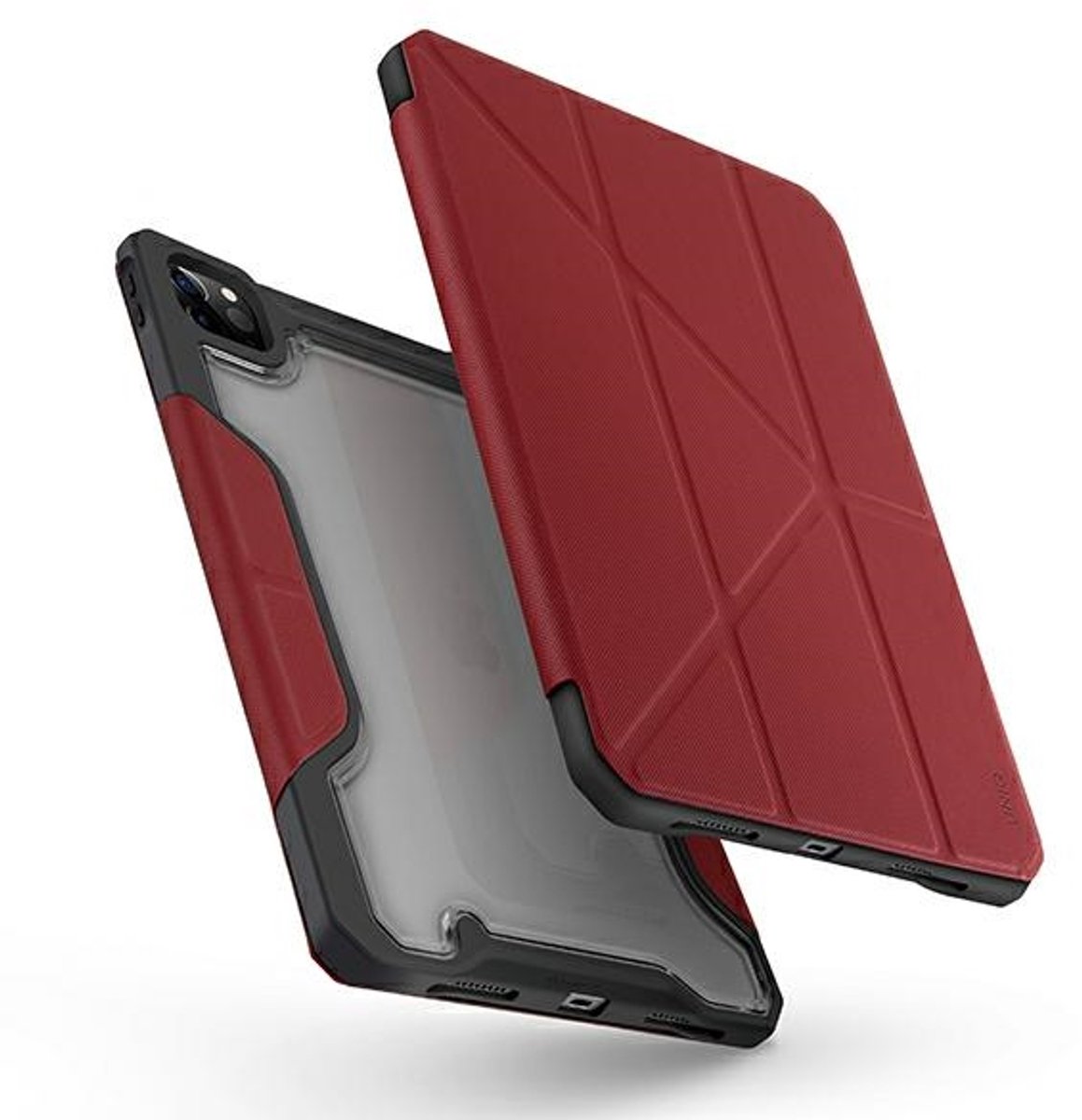 UNIQ - case - voor Trexa iPad Pro - 11 - 2021/2020 - Antimicrobieel - rood/rood