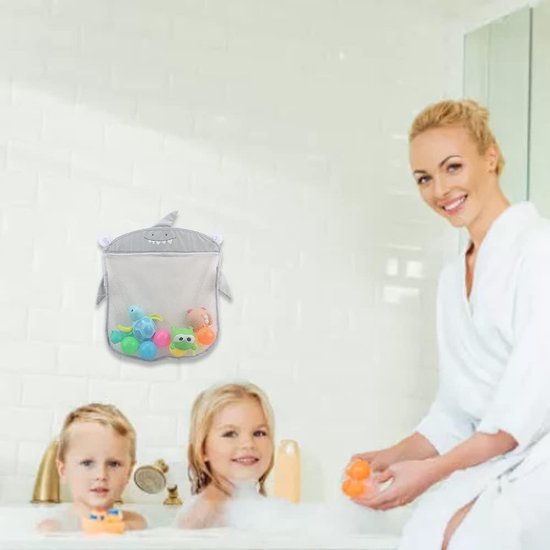 Baby Bad Speelgoed Organizer - Opbergnet Douche - Badkamer Opruimen - Lichtgewicht Materiaal - Groot Formaat - Wit — afbeelding 5