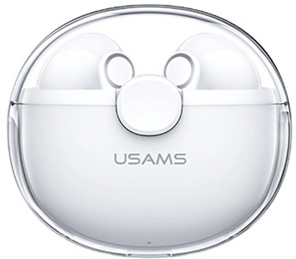 USAMS Bluetooth 5.1 TWS BU-serie draadloze hoofdtelefoon wit/wit BHUBU01