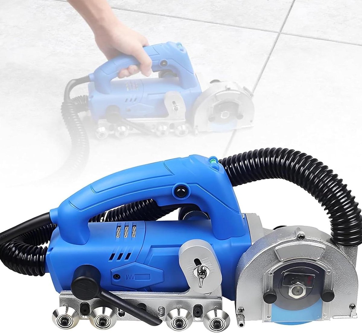 Elektrische Voegenverwijderaar - Tegelreiniger Voegen - Voegen Reinigen - Krachtige Koperen Motor - 1200 W - Grijs