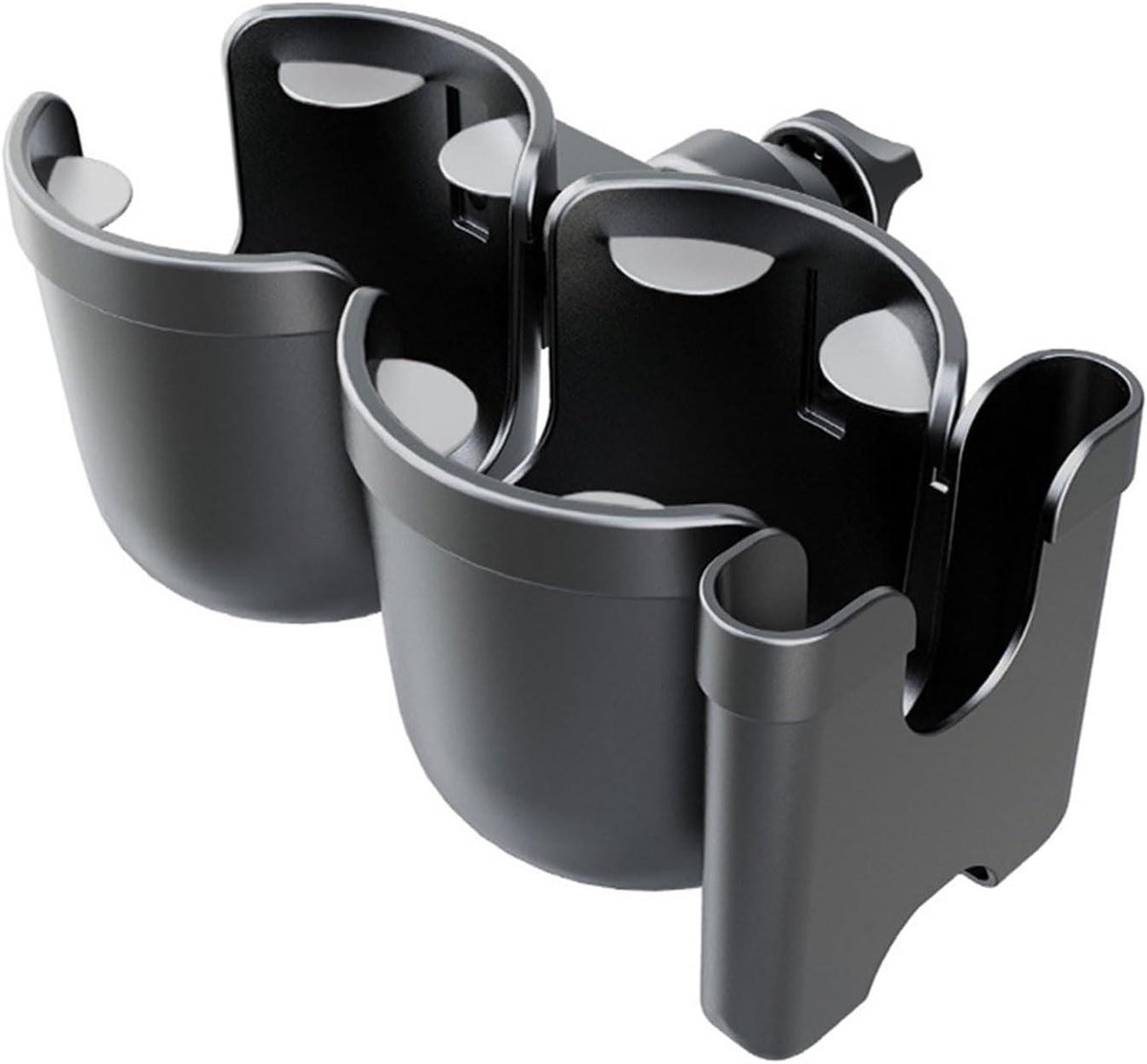 Kinderwagen Bekerhouder - Drankhouder Kinderwagen - Onderweg Boodschappen - 360 Graden Rotatie - 10.6 x 21 x 9.5 cm - Meerkleurig