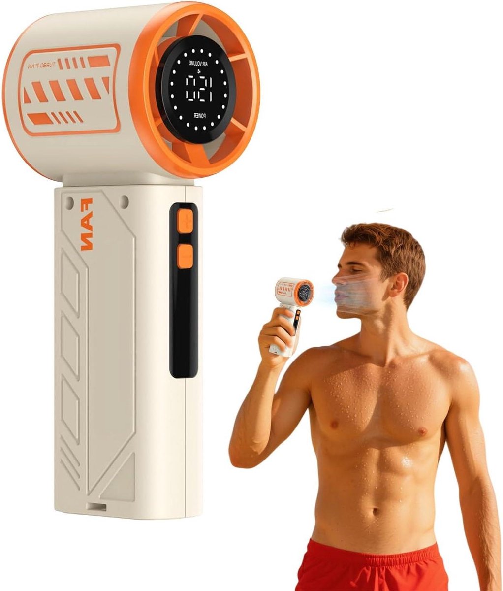 Genérico Mini-ventilator, mini-handventilator, draagbaar, stil, met USB en accu, voor reizen, outdoor, keuken, mannen, vrouwen