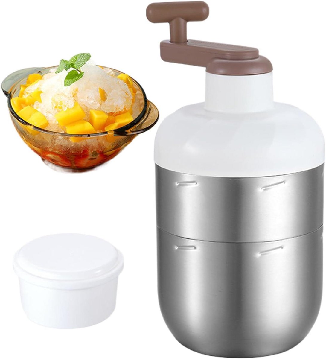 Crushed Ijsmachine - Handmatige IJsmaker - Cocktails Maken - Roestvrij Staal - 228 cm - Zilver