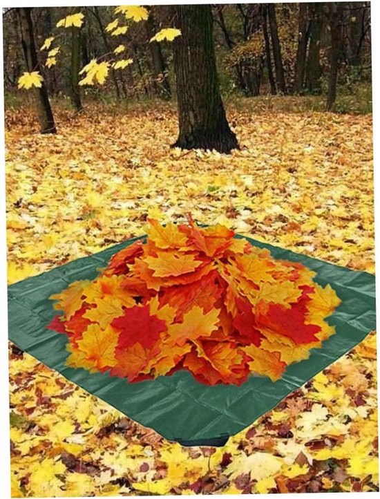 Tuin Afvalzak - Vuilniscontainer Tas - Tuin Opruimen - Waterdichte Doek - 202x202 cm - Groen — afbeelding 5