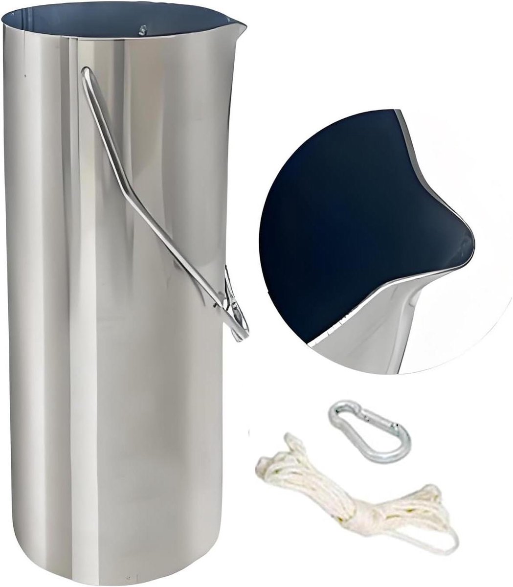 Water Sampler Kit - Bemonstering Emmer - Water Analyse - Roestvrij Staal - 1L - Zilver