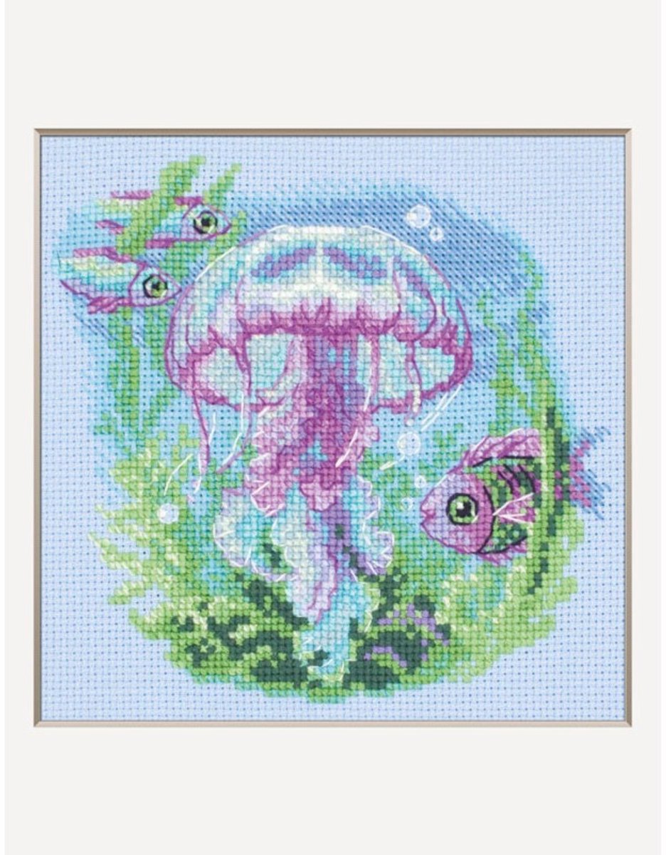 Borduurpakket Baby Jellyfish - Aine - A1039 - Baby Kwalletje