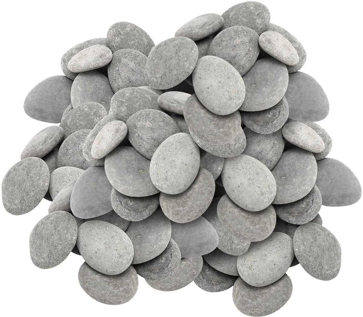 Decoratieve Stenen - Sierstenen Kiezelstenen - Tuin Decoreren - Natuurlijk Glad Oppervlak - 5-8 cm - Zwart