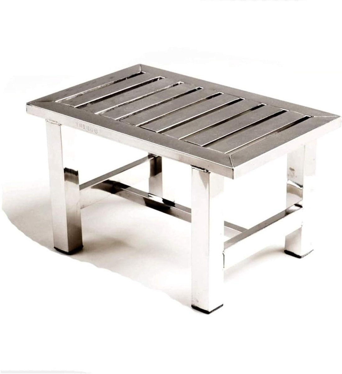 Douchekruk - Badbank Krukje - Veilig Douchen - Antislip Ontwerp - 100 kg Belastbaar - Zilver