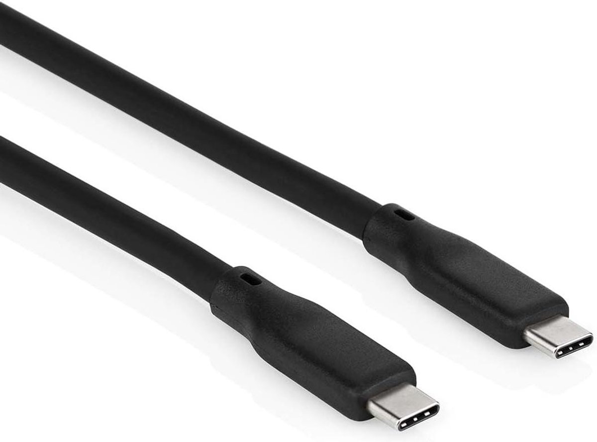 USB-C Kabel - Datakabel Oplader - Snel Opladen Data - Flexibel Siliconen - 1 meter - Zwart