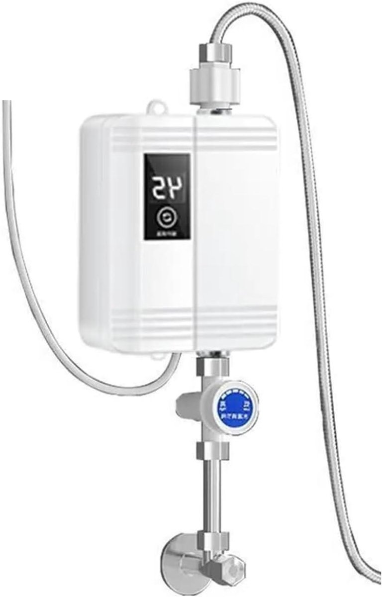 Tankloze boiler, Elektrische Boiler Mini Tankloze Doorstroomverwarmer Keuken Badkamer Douche Warm Water Snelle Verwarming 3500W,Geen wachttijd vereist