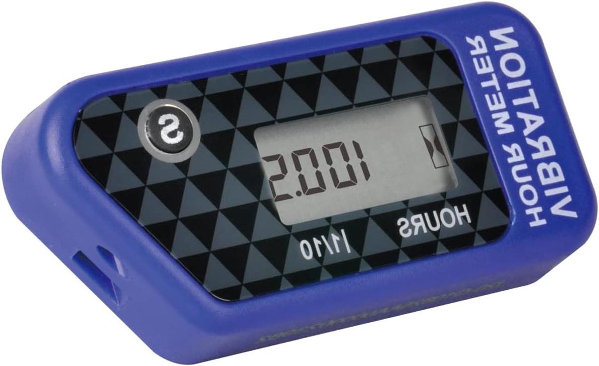 Urenteller - Motor Urenteller - Onderhoud Herinneren - Trilling Geactiveerd - IP68 Waterdicht - Blauw