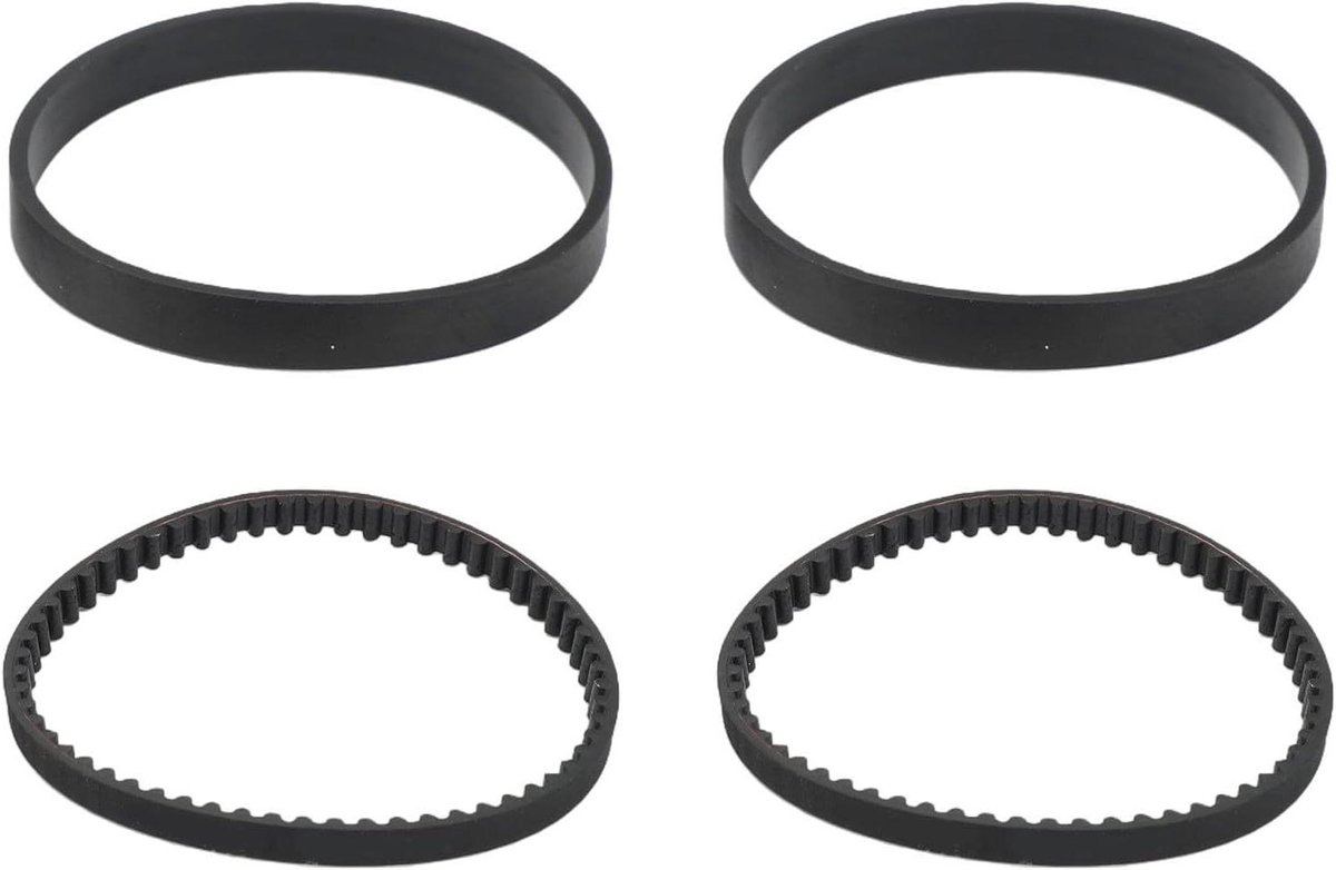 Stofzuiger Riemen - Vervangende Onderdelen - Huishoudelijke Reiniging - Duurzaam Rubber Materiaal - 2 Sets - Zwart