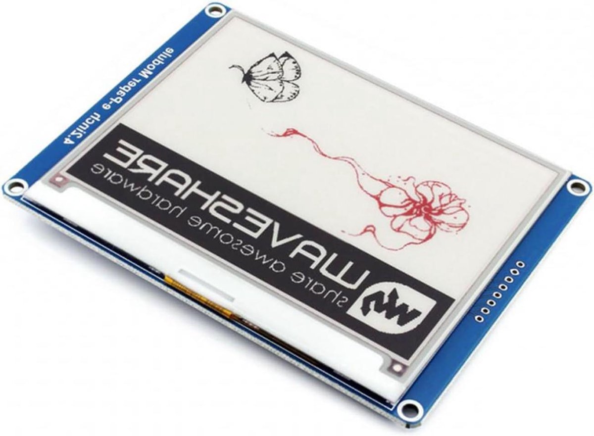TUOPUONE 4,2 inch E-Ink Display Module Compatibel met Raspberry Pi 400x300 Pixels Resolutie Drie Kleur met Embedded Controller Communiceren via SPI Interface