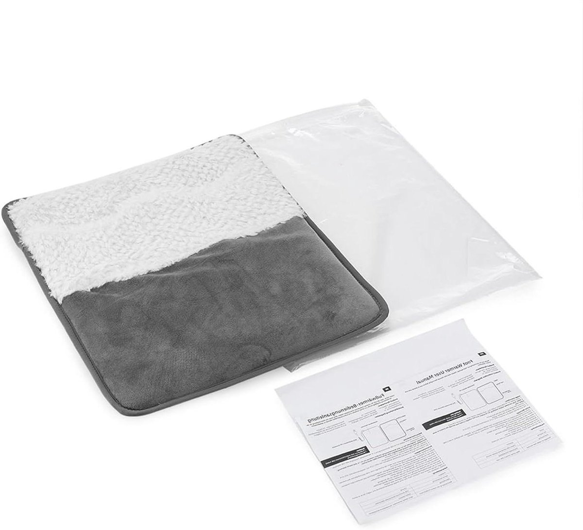 Elektrische Voetenwarmer - Verwarmde Voetenzak - Comfort Bieden - Constante Temperatuur - 35 x 30 cm - Grijs