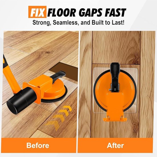 Vloeropeningen Fixerset - Voegengereedschap Reparatie - Vloeren Leggen - Inclusief Rubberen Hamer - 5 Reserve Pads - Meerkleurig — afbeelding 4