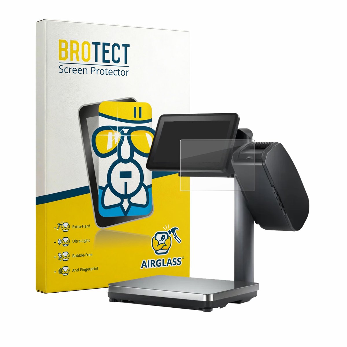 Screenprotector voor Bizerba Q1 pro 800 12.1" Beschermglas transparant