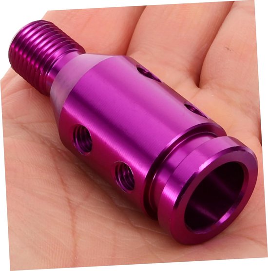 Pookknop Adapter - Schakelknop Houder - Auto Modificatie - Universele Pasvorm - 5.5 cm - Zilver — afbeelding 3
