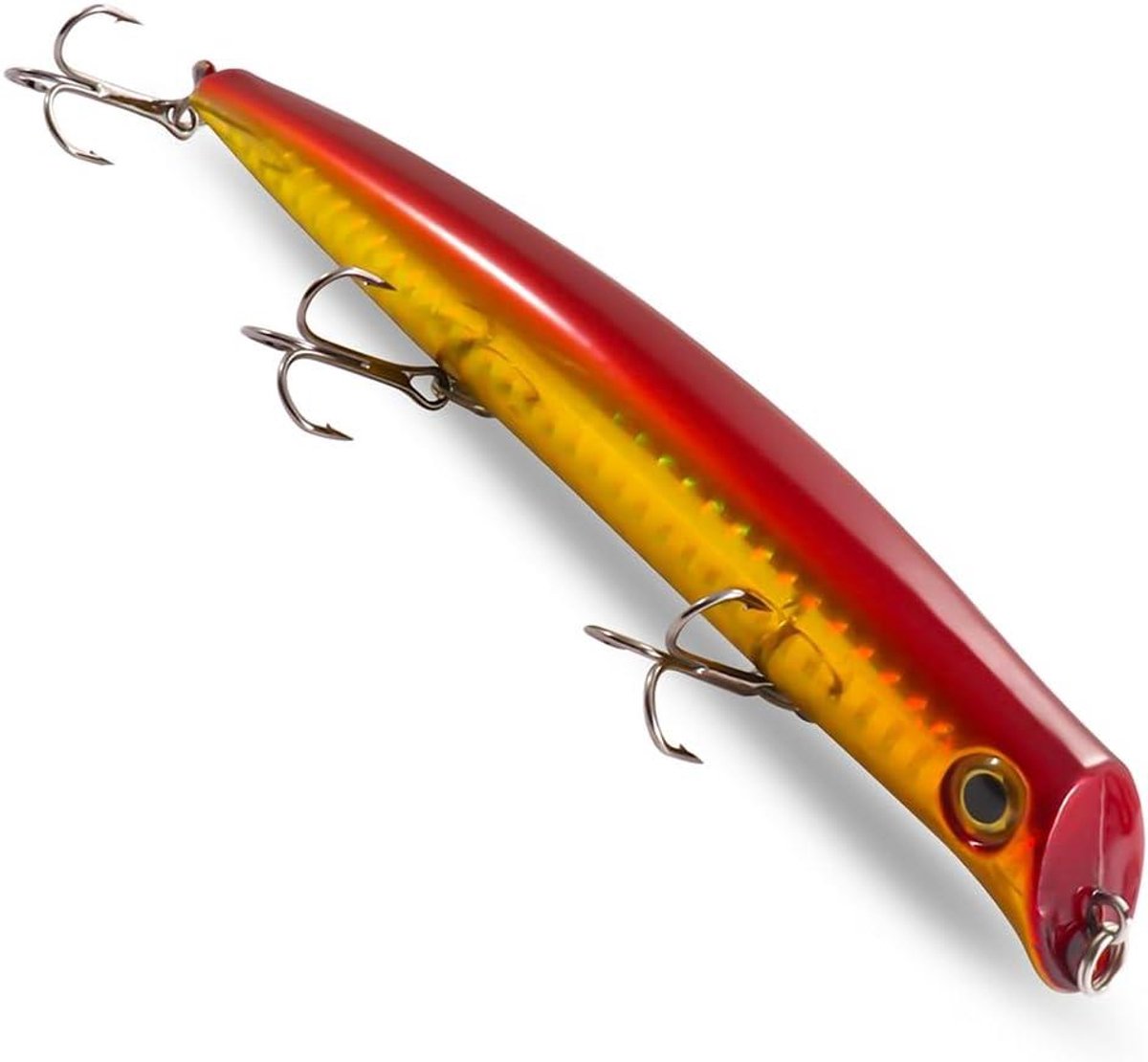 Drijvend Visaas - Kunstaas Wobbler - Roofvissen Vangen - Realistische Zwembeweging - 128 cm 15 g - F